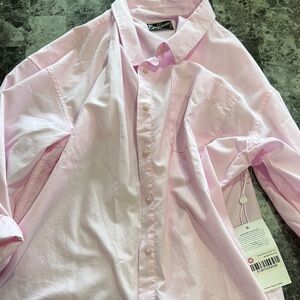BuffBunny boyfriend button up medium